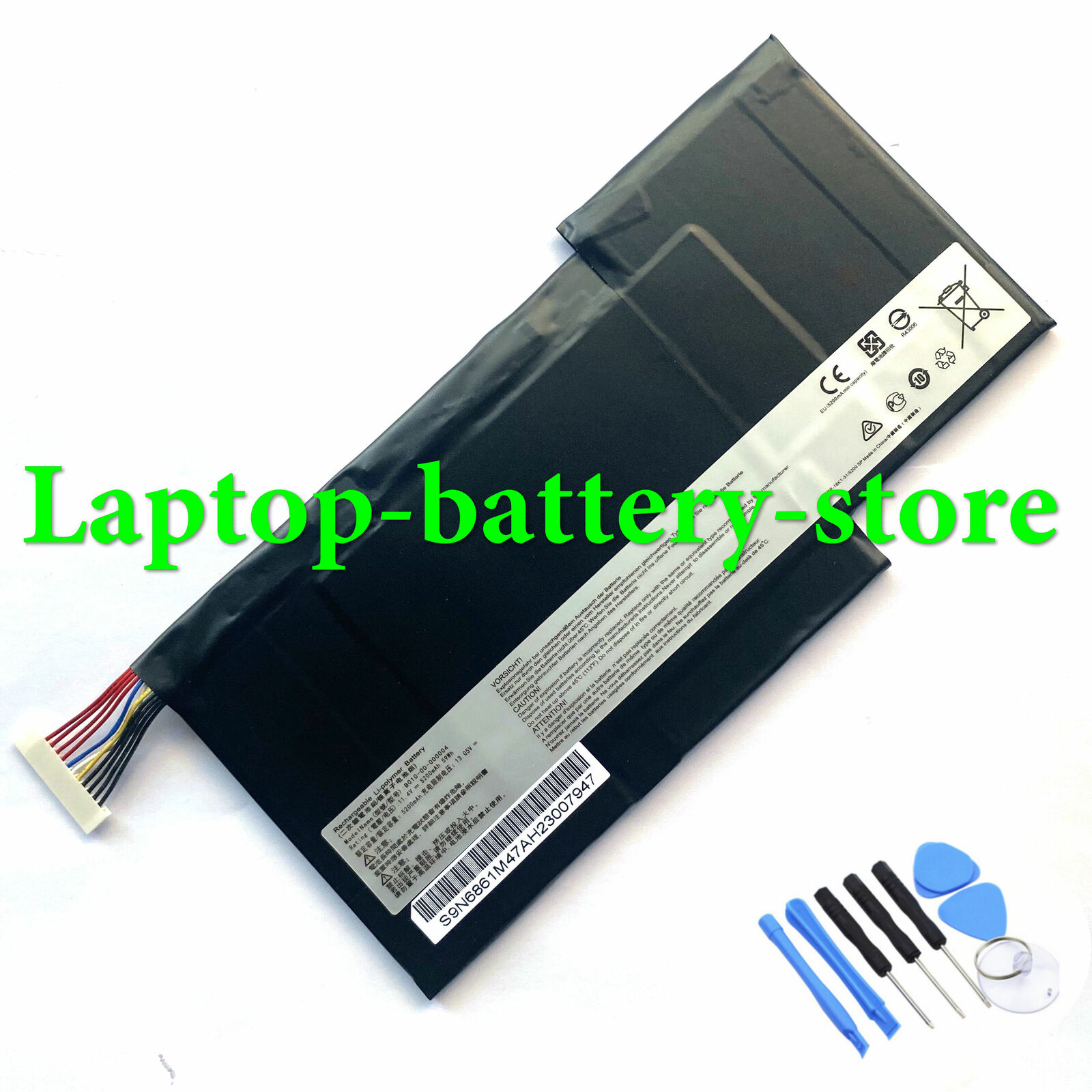 New B010-00-000004 Battery For Getac Evga SC15 Laptop