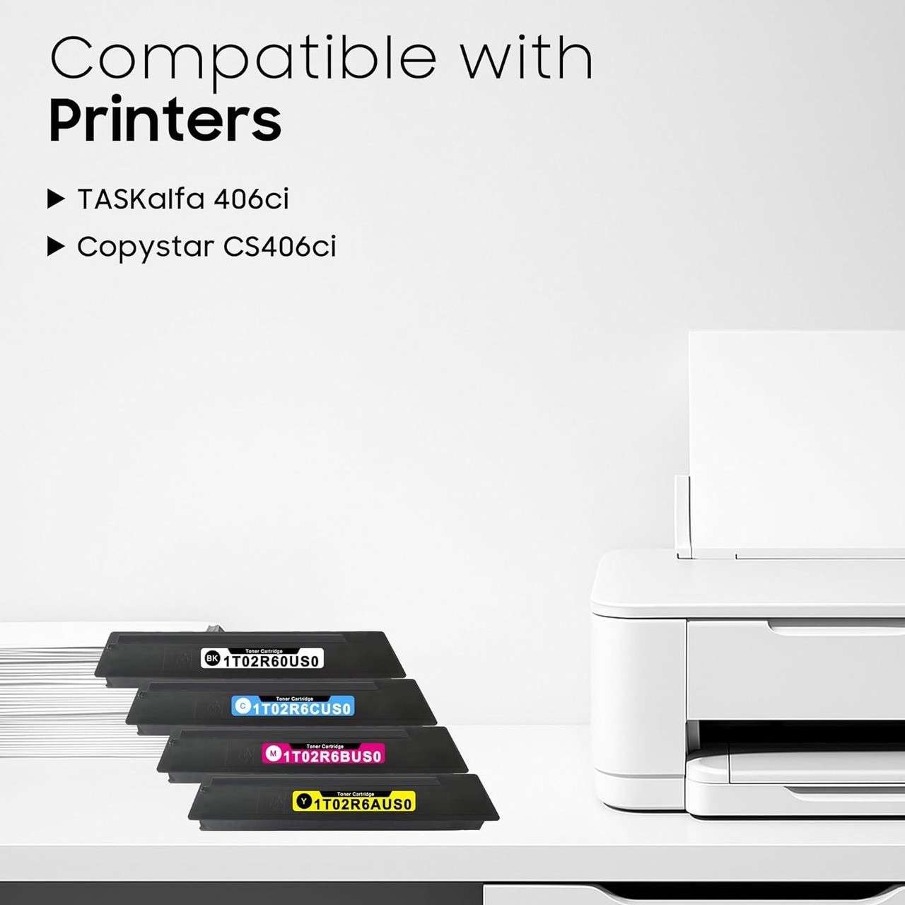 Compatible for TK-5217 Toner Set, B/C/M/Y