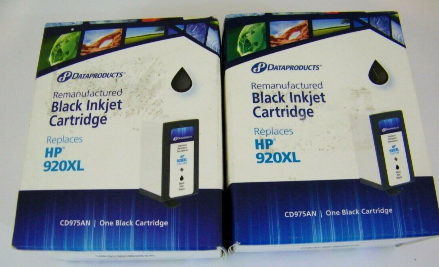 Lot of 2 Dataproducts Compatible HP 920XL Black Ink Cartridge DPCWC920XLB 