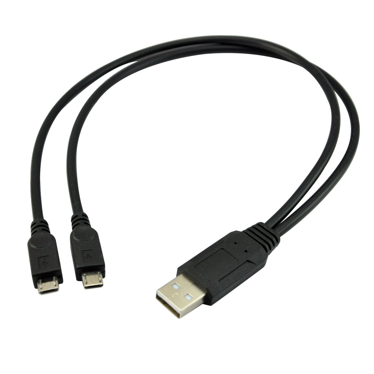 UCEC Dual Micro USB Splitter Charge Cable Power up to Two 39.5 CM each, 1pack