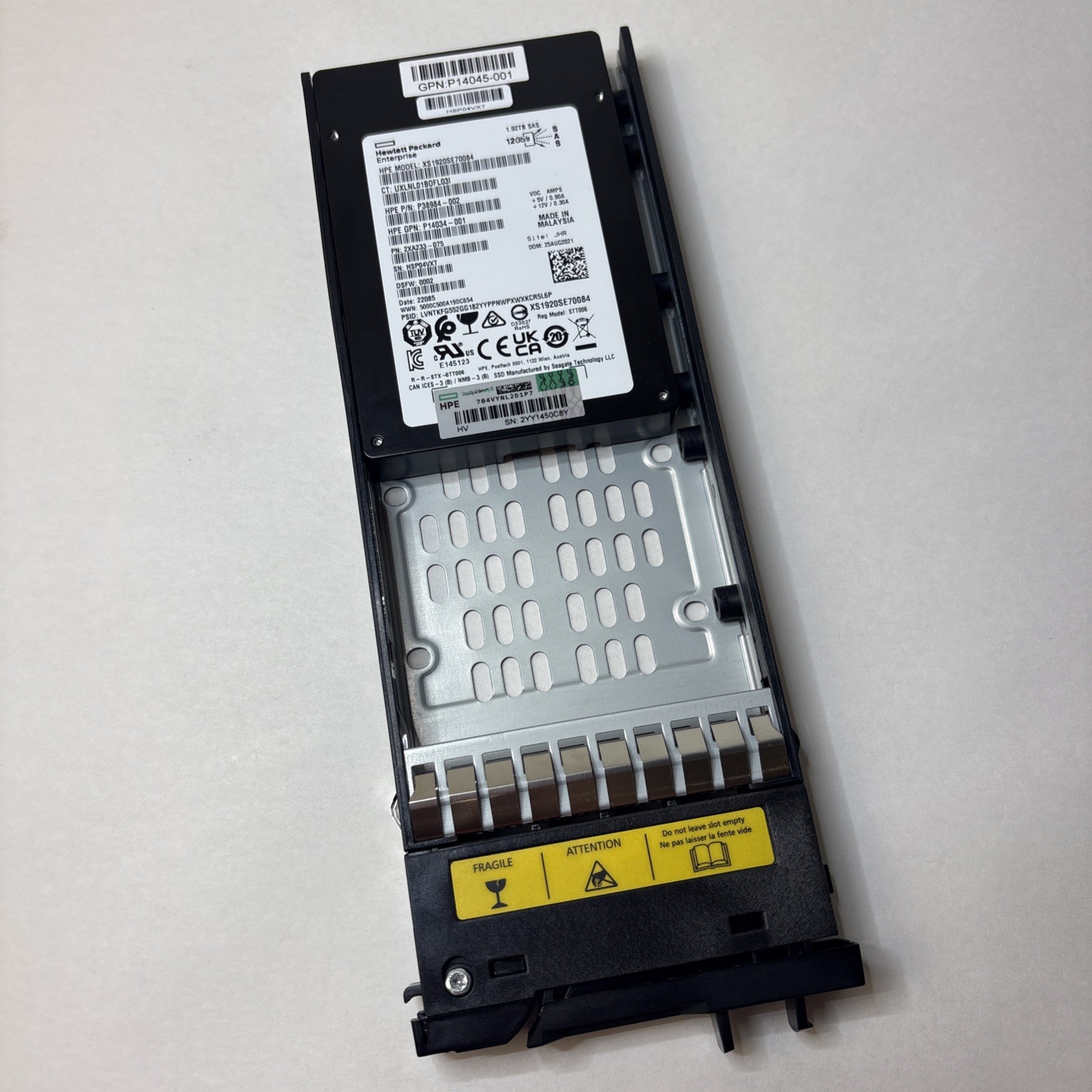 HPE Seagate XS1920SE70084 1.92TB SAS SSD 
