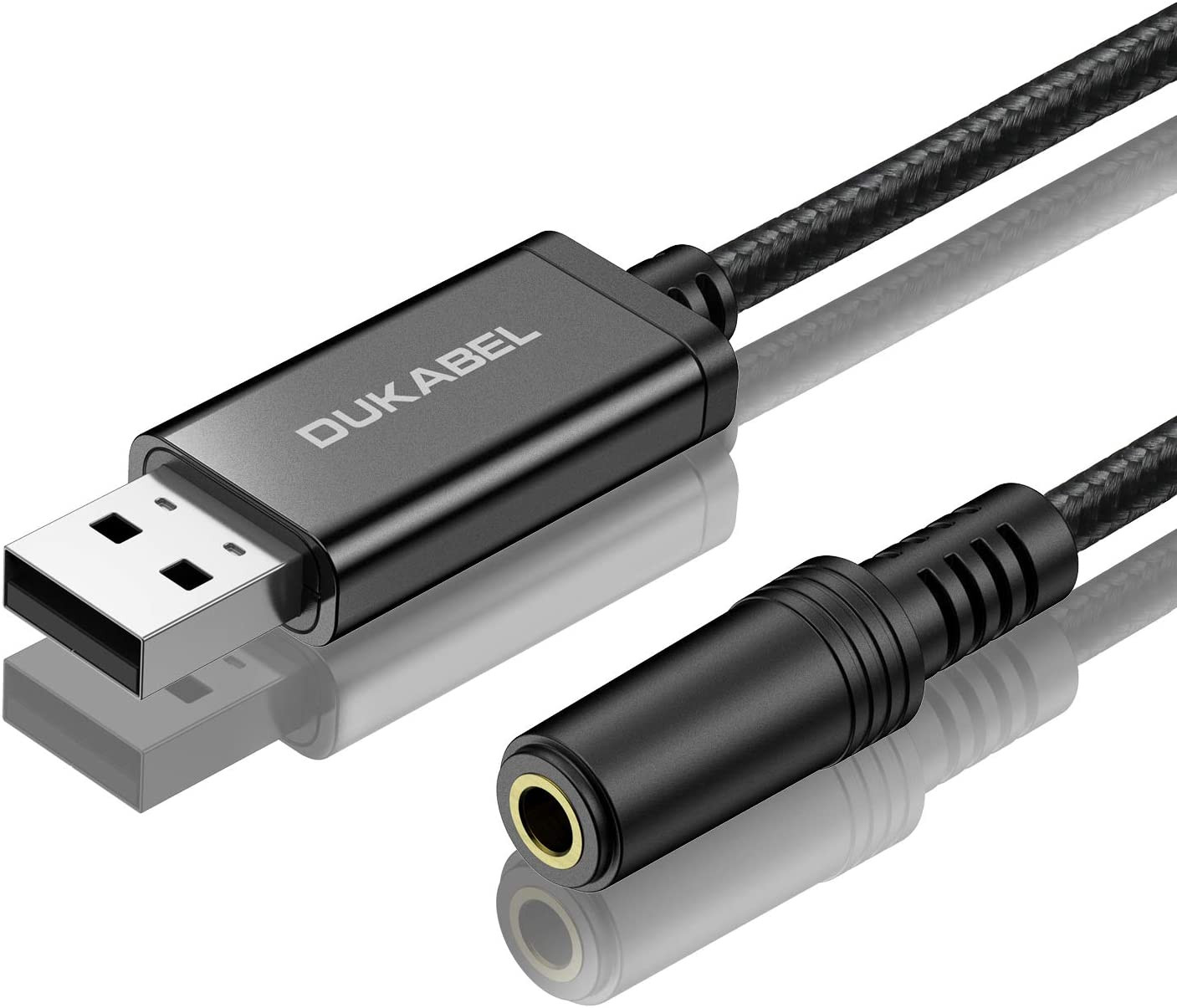 USB to 3.5Mm Jack Audio Adapter, USB-A to AUX Cable for PC, PS4, PS5-1.2M |