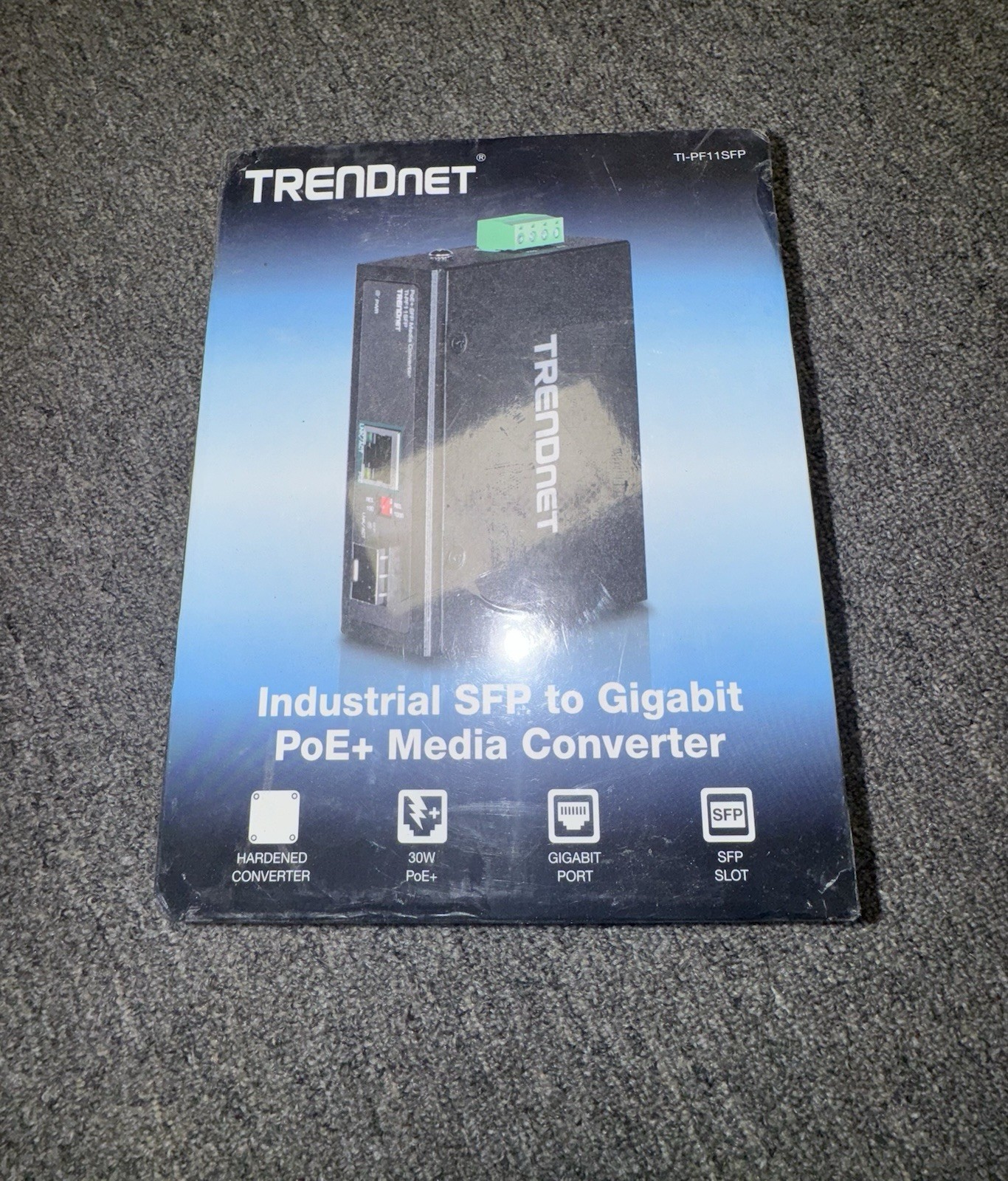 Trendnet Hardened Industrial 100/1000 Base-t To Sfp Media Converter - 1 X