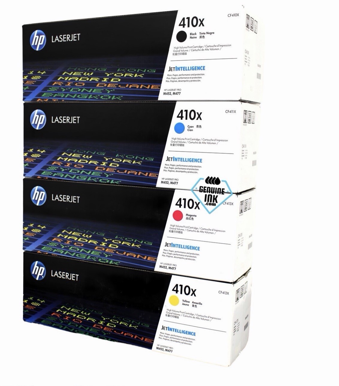 HP Set CF410X CF411X CF412X CF413X HIGH CAP M452 CF410XC CF411XC CF412XC CF413XC