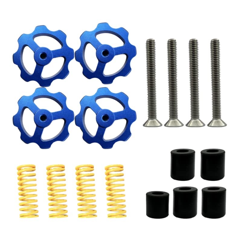 TIOPY 17 Pcs 3D Printer Hotbed Leveling Kit for Ender 3/3 Pro