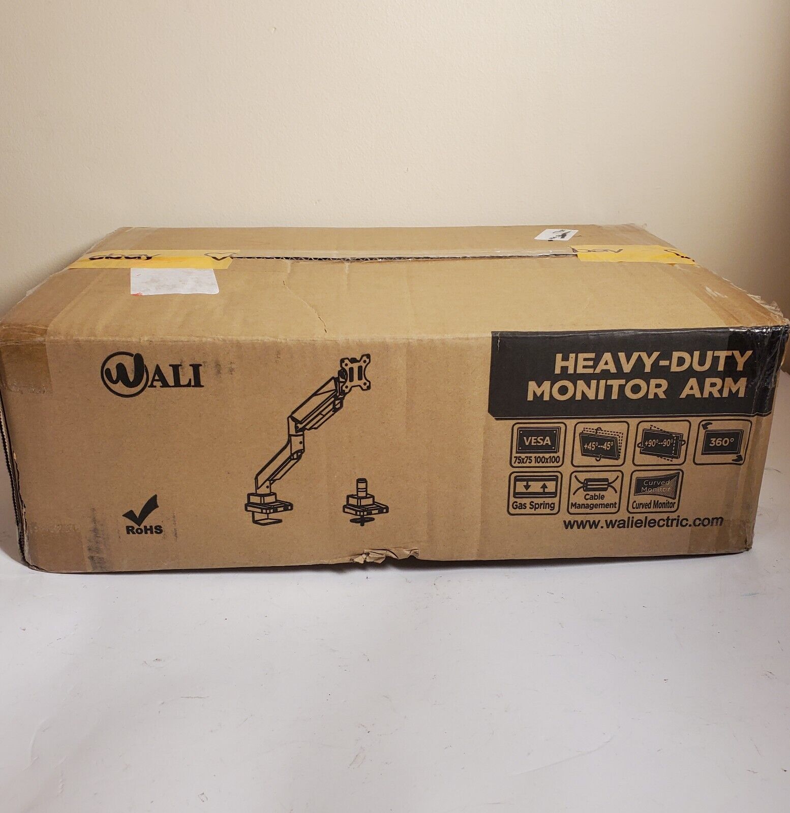 Wali Heavy-Duty Computer Monitor Arm GSM001XL