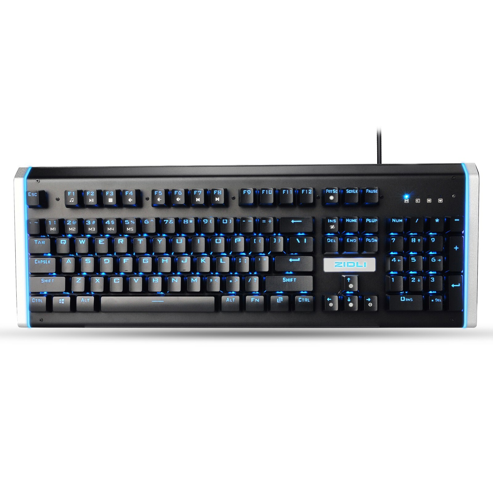 Optical Mechanical Gaming Keyboard ZIDLI ZK23, Blue Backlight & RGB Side Light