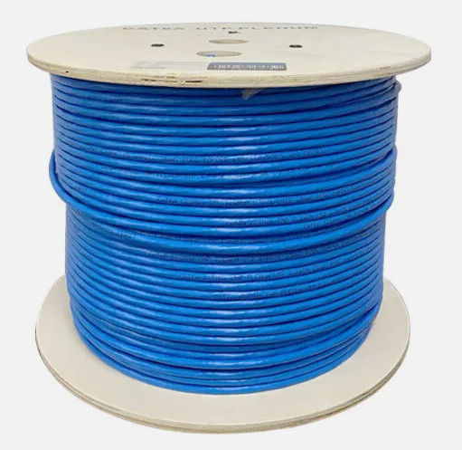 Brand New Blue CAT6A 10G 23AWG 1000ft UTP Bulk Ethernet Cable