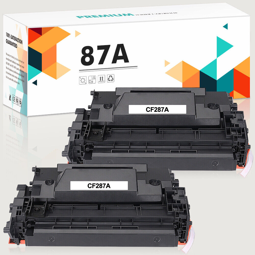 2PK Premium CF287A 87A Toner Compatible for HP Laserjet Pro M506 MFP M527 M501dn
