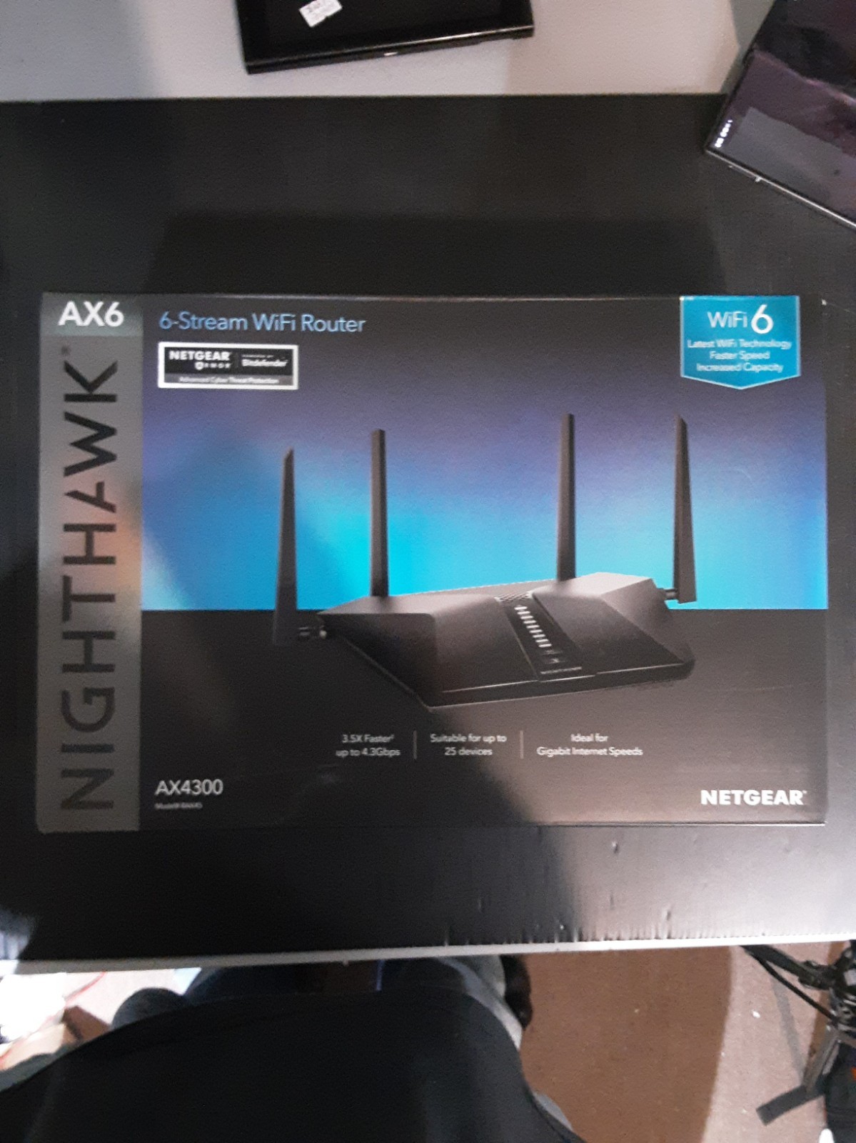 Netgear Nighthawk AX6 6 Stream Wifi Router RAX45 AX4300 NEW