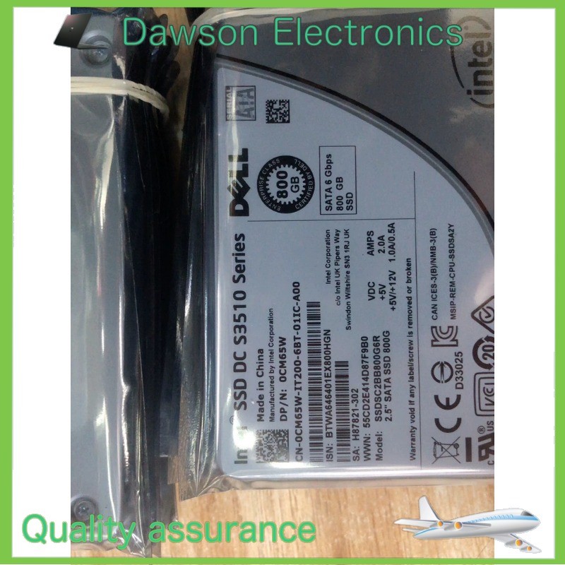 New Intel S3510 800GB DELL SSD 2.5" SATA 6Gbps SSDSC2BB800G6R Solid State Drive