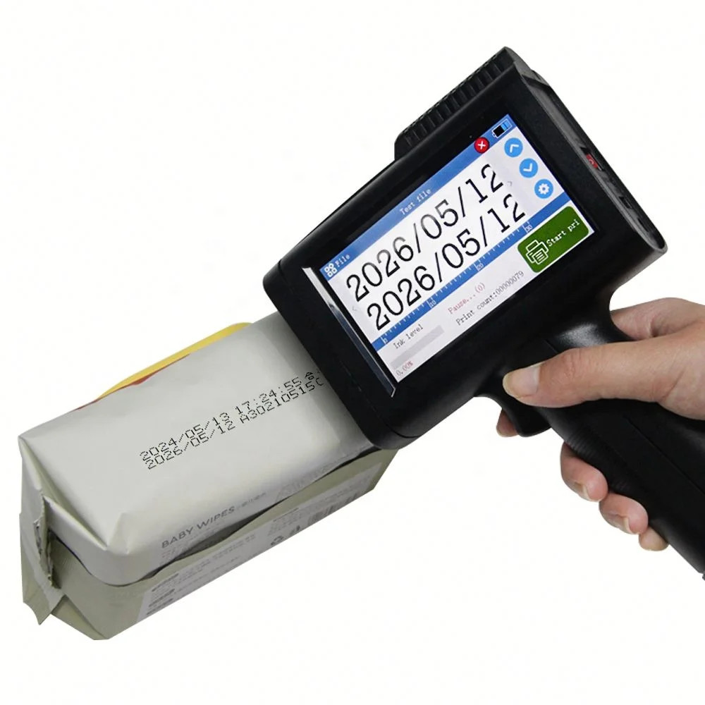 28 Language Number Logo Expiry Date Label Plastic Handheld Inkjet Printer