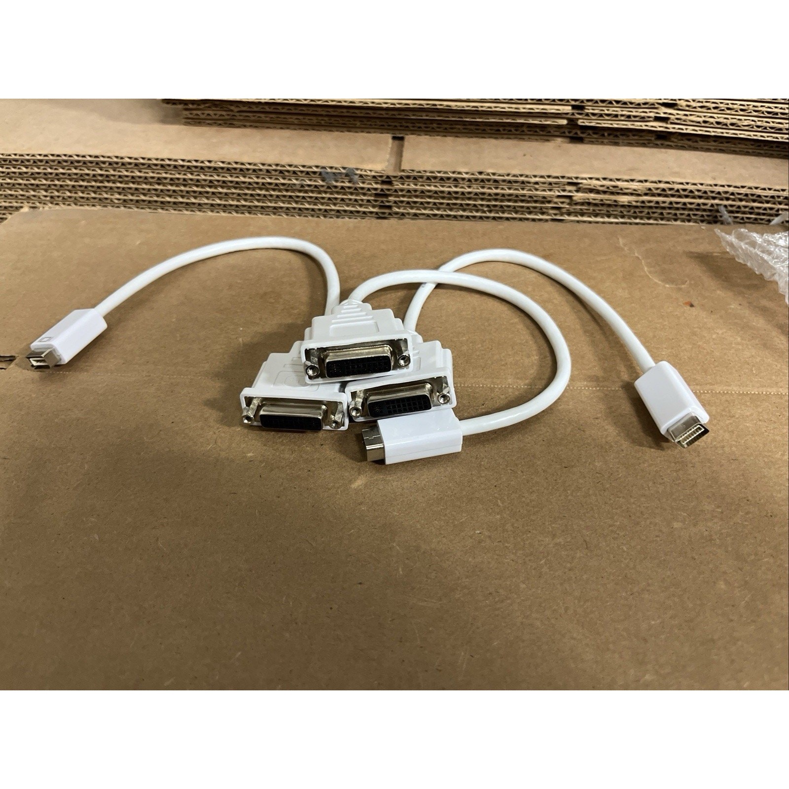 3-pack Of 6" Mini DisplayPort to DVI-I Video Adapter Cable - MiniDP to DVI