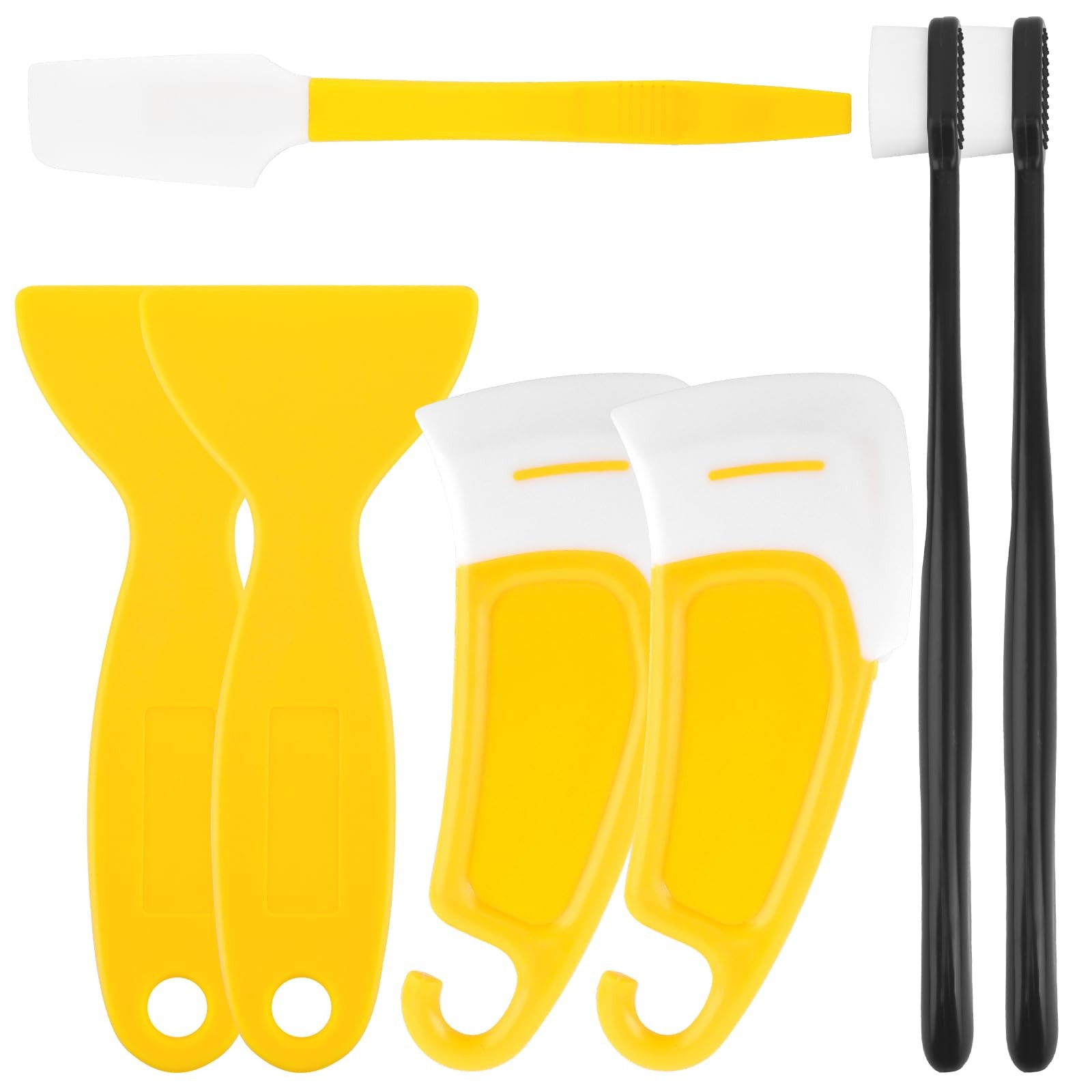Asbrot 7Pcs UV Resin 3D Printer Must-Have Tool, Silicone Spatula, Scraper,...