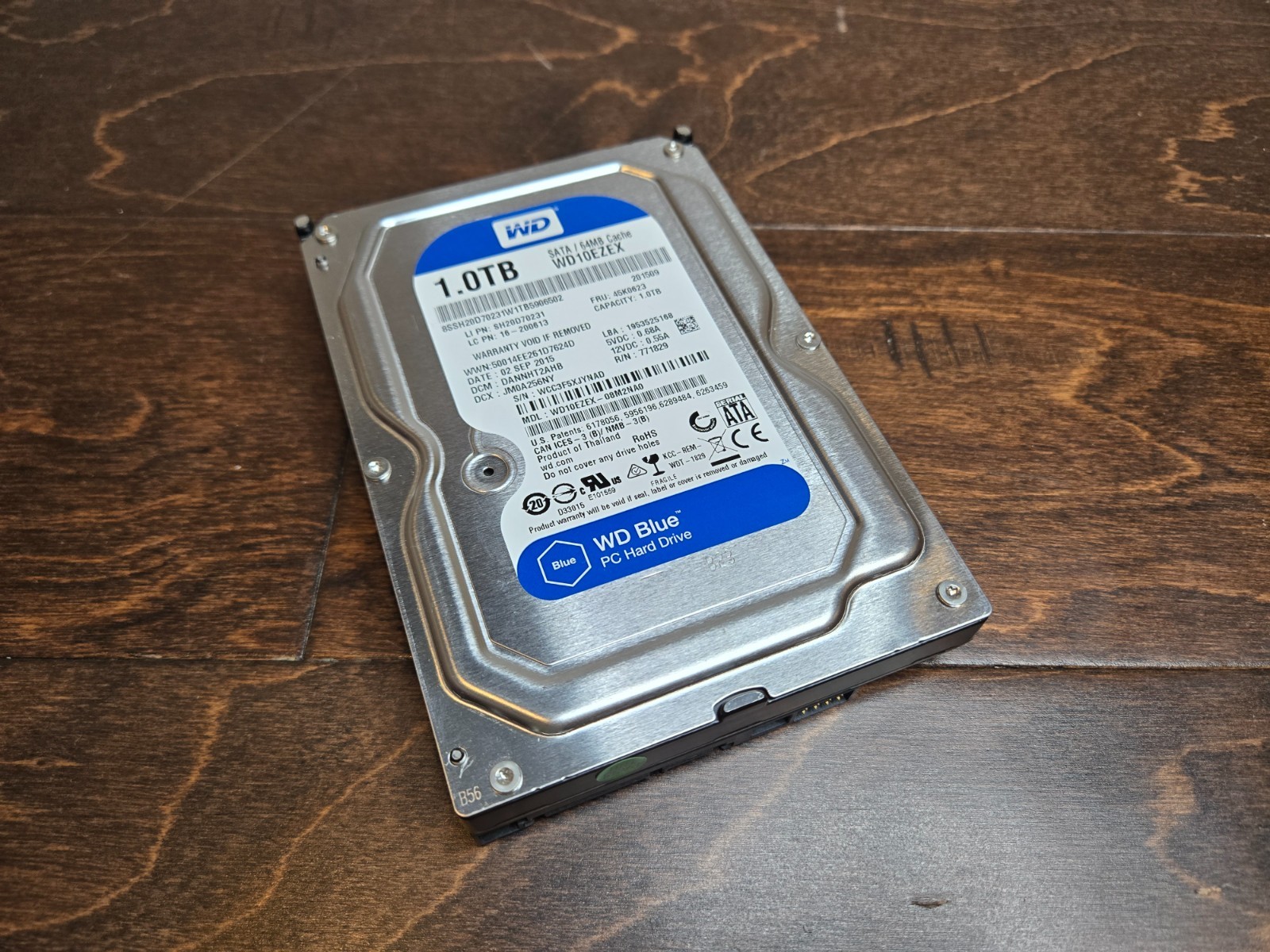 Western Digital WD10EZEX-08M2NA0 1TB 3.5" SATA WD Blue Hard Drive TESTED WIPED