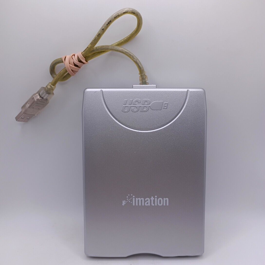 Imation Smart Disk  Mitsumi D353FUE USB External Floppy Disk Drive Silver Tested