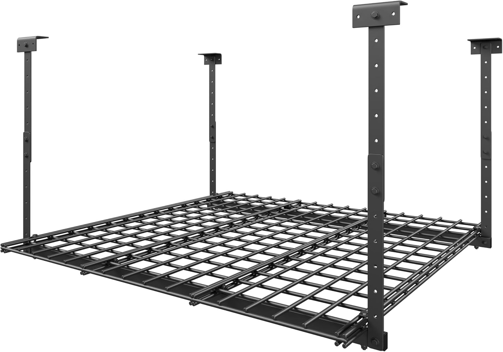Garage Ceiling Storage Rack 45x45 Inches Heavy Duty Steel 250 lbs Capacity
