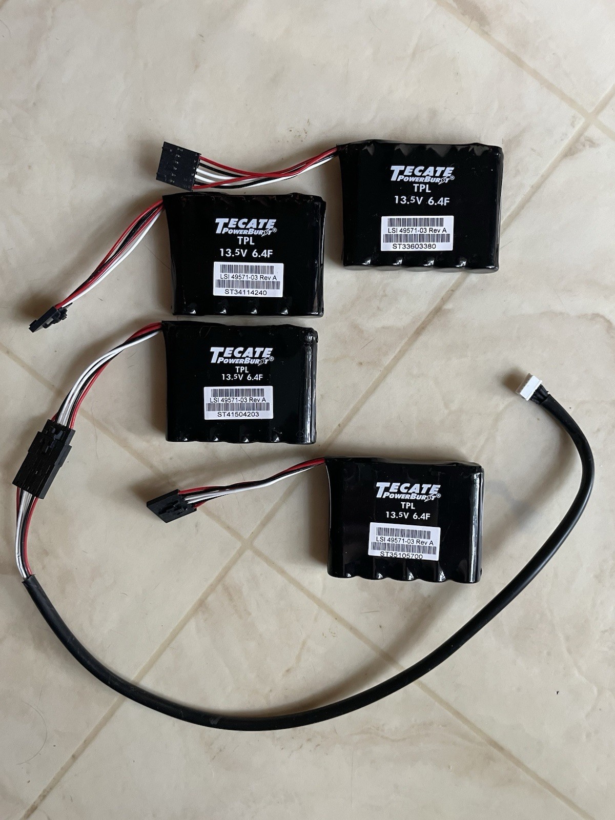 4 Tecate LSI 49571-03 Rev A Powerburst Batteries BN6-77