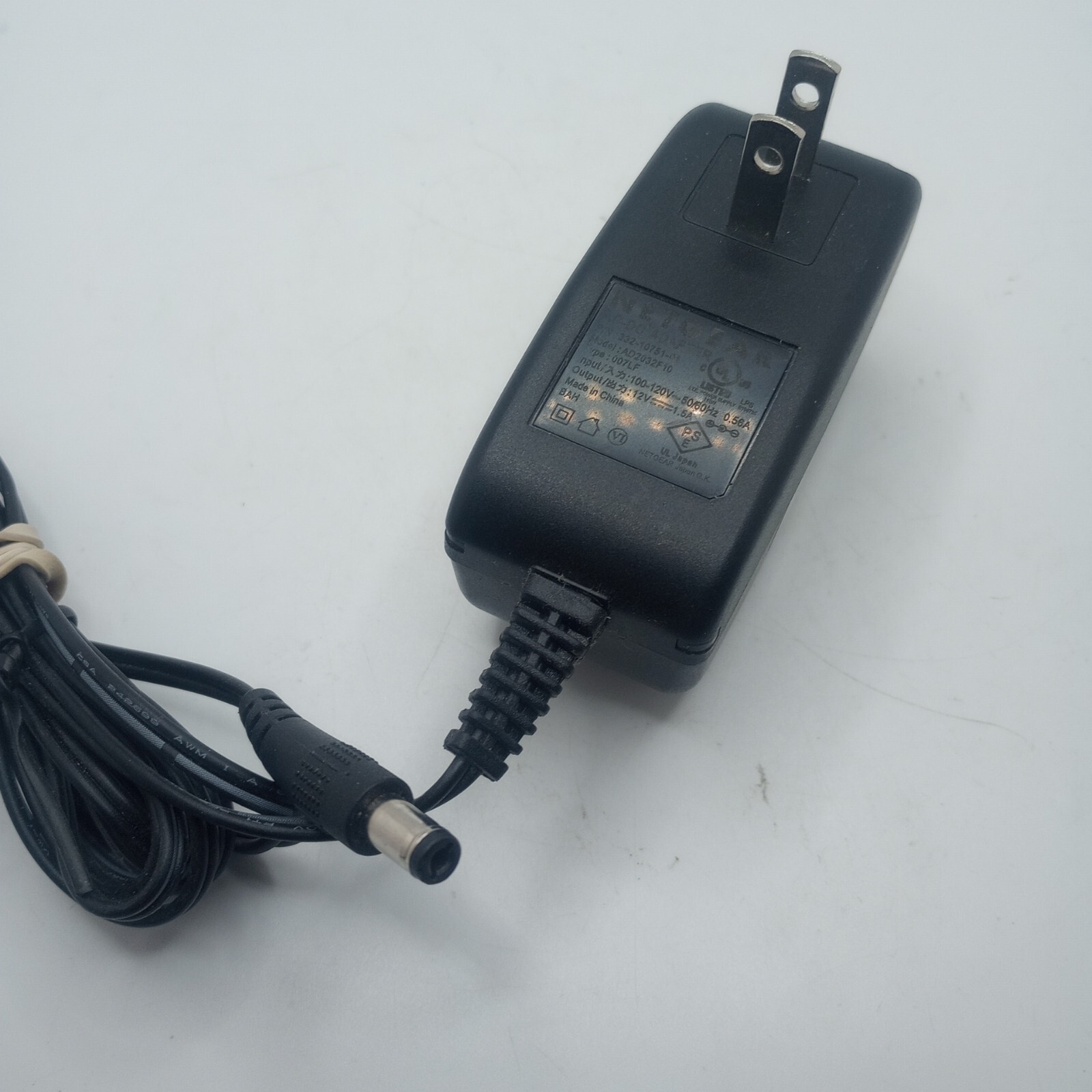 #AG) NETGEAR 12V 1.5A ADAPTER 2ABB018F 332-10927-01 Power Supply 5.5mm tip