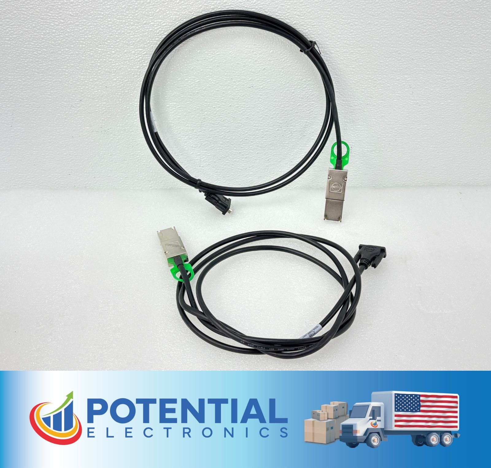LOT OF 2 | Molex 74546-4042 iPass External PCIe x4 Interconnect Cable -Pre Owned