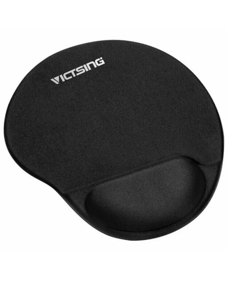 Victsing High Quality Gel Mouse Pad Wrist Suppor Non-Slip PU Base Mouse Mat USA
