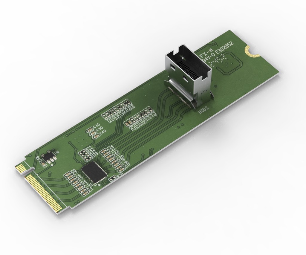 Icy Dock Adapter M.2 NVMe PCIe 4.0 SSD to 1x SlimSAS Redriver Case MB309A