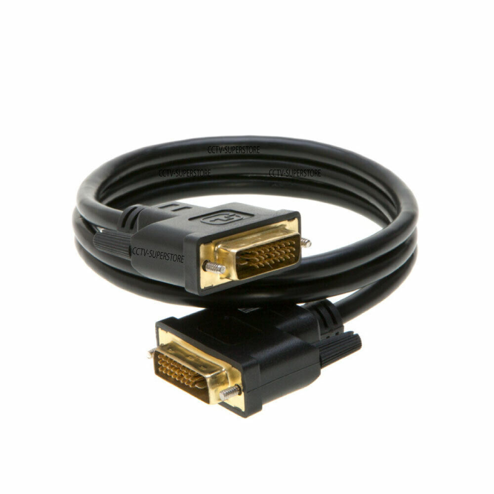 6FT DVI to DVI Monitor Adapter Cable 24+1 Dual Link DVI-D