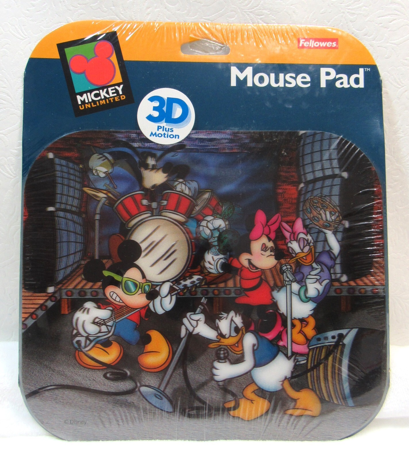 Vintage Fellowes Mickey Unlimited Mousepad 3D Motion Rock N Roll New