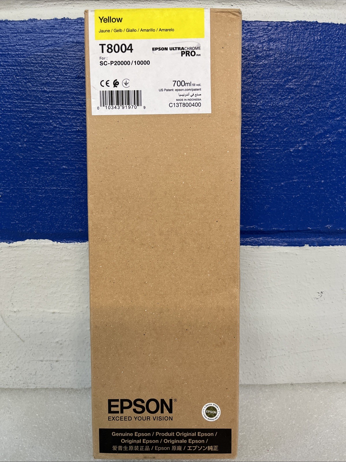 Epson Genuine T8004 Yellow UltraChrome PRO Ink Tank Cartridge 2023 New Sealed