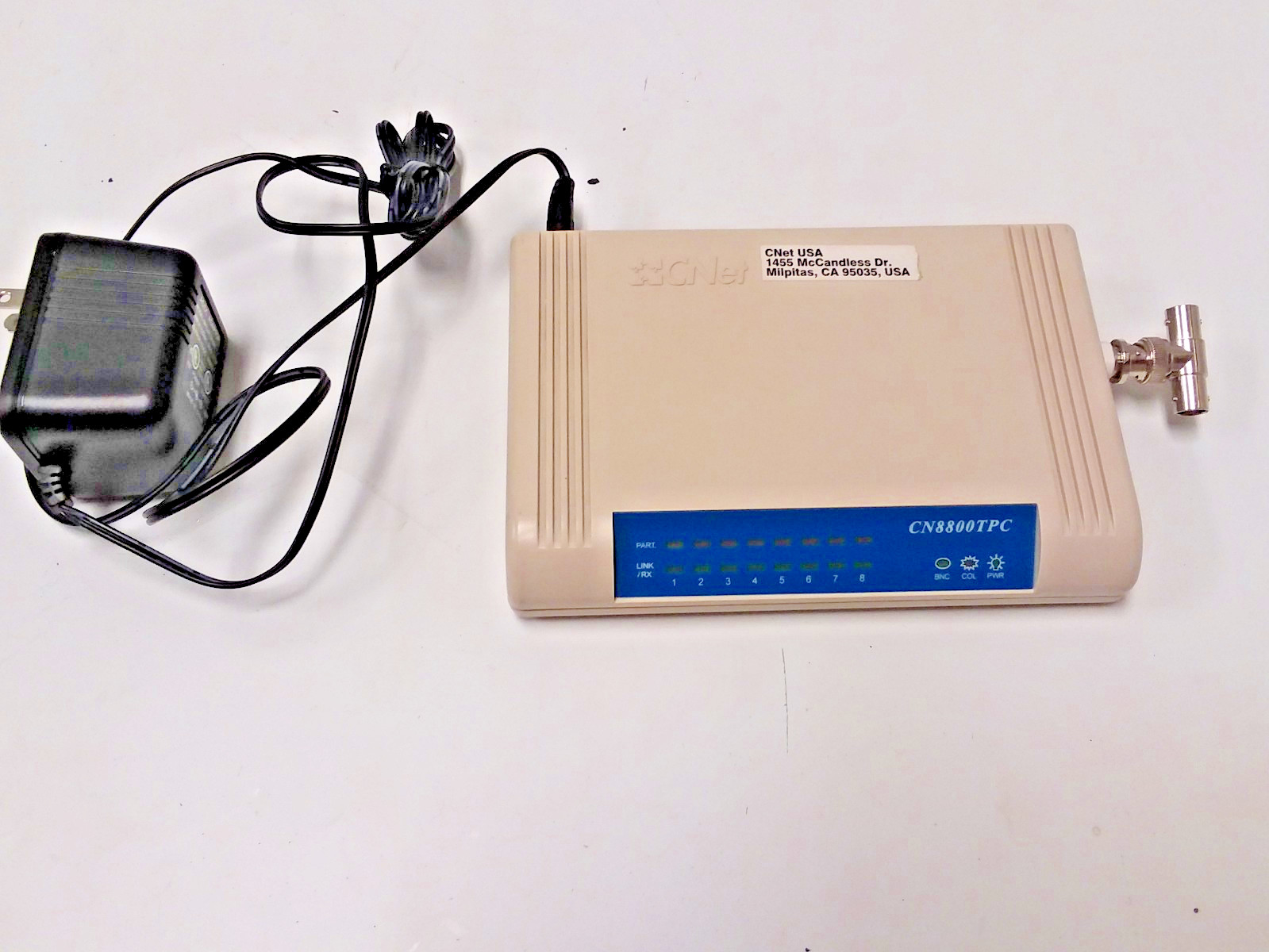 CNET CN8800TPC - P/N: 18-0D-8800-FB 8 Port Switch Ethernet and Coaxial Network