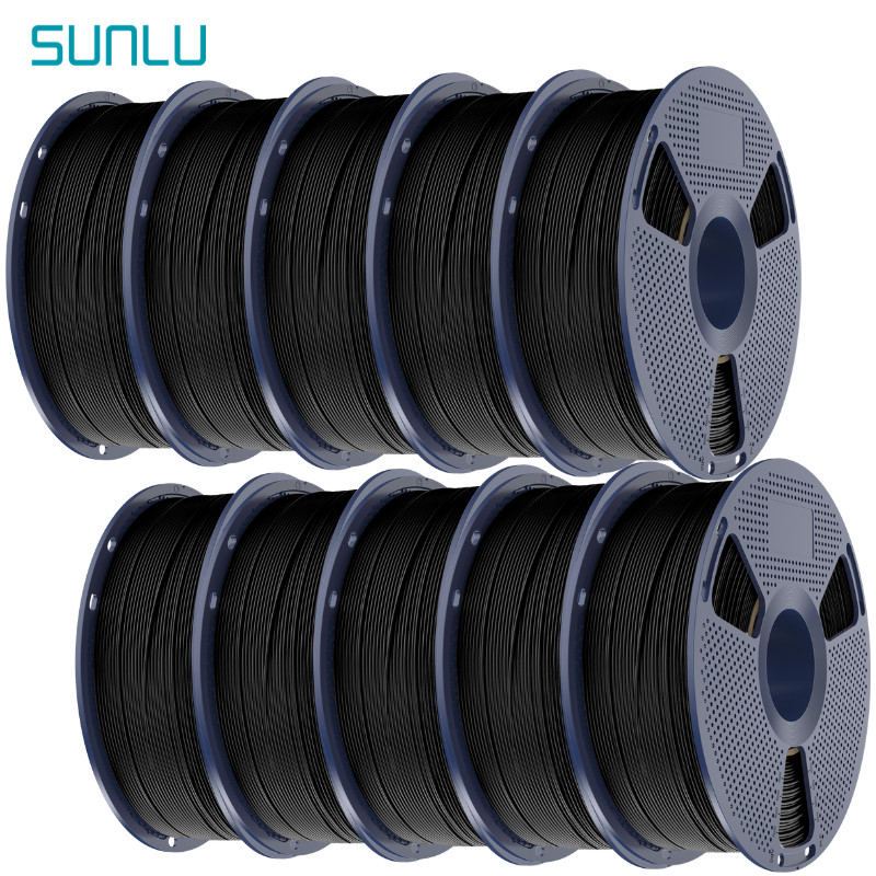 10×1KG SUNLU ABS 3D Printer Filament 1.75MM +/- 0.02MM 1KG Spool 