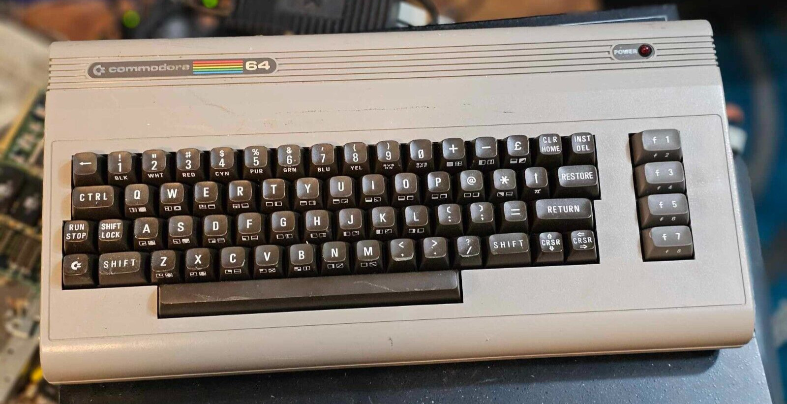 Clean Vintage Retro Commodore 64 Computer C64 8-bit home computer - Powers