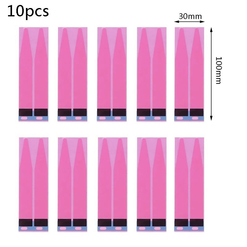 10PCS Mobile Phone Battery Adhesive Tape Strips Double Sided Glue Sticker AU