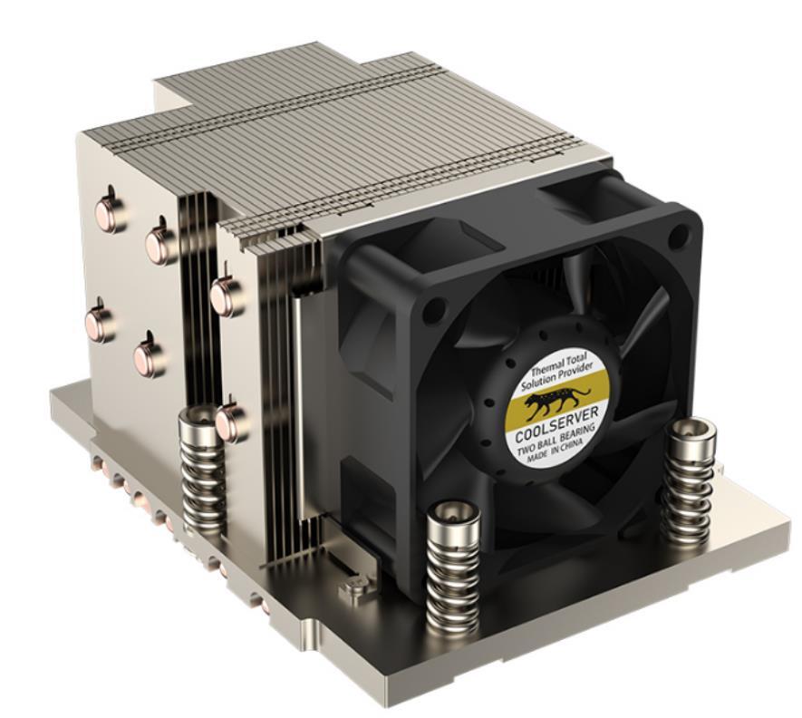 2U CPU Cooler SP5 S22 5 Heat Pipe FAN Support AMD EPYC 9004 SP5 Processors/*