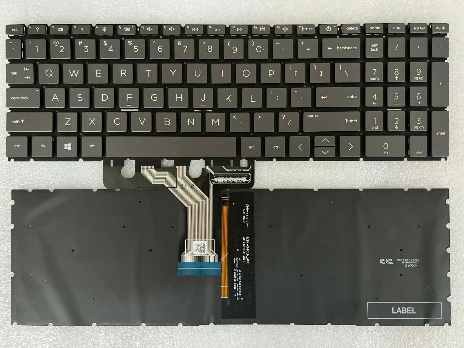 US with Backlit/no backlit,black/silver keyboard For HP 15-EG*** 15-EH*** laptop