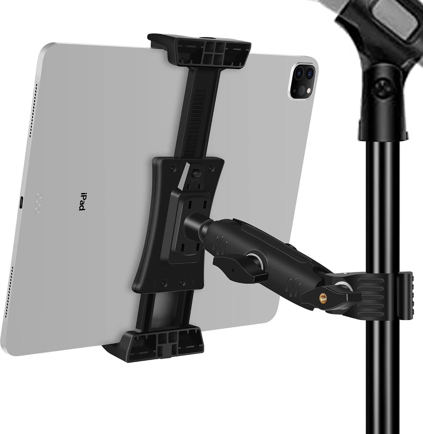Ipad Holder for Mic Stand, Tablet Phone Holder Micophone Music Stand Mount