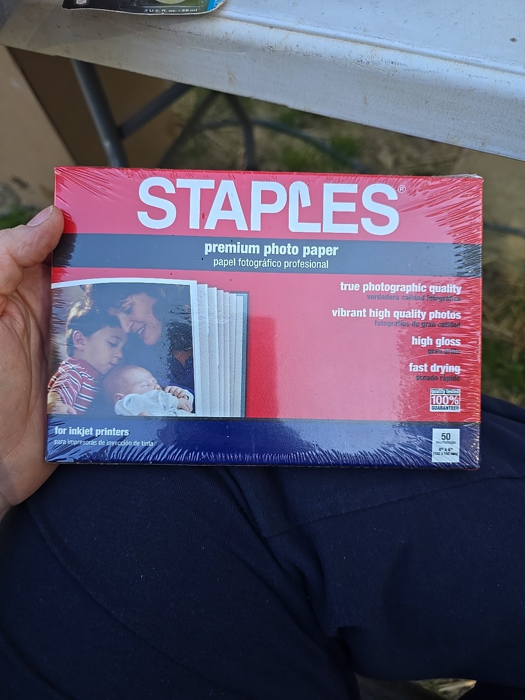 Staples Premium Photo Paper - High Gloss - 4" X 6" - 50 Sheets Inkjet Printers