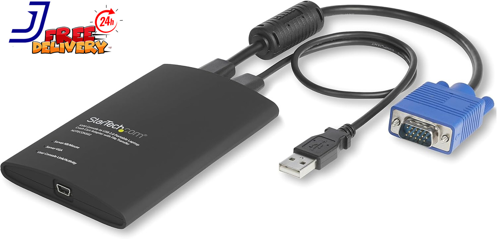 Portable Laptop Crash Cart Adapter File Transfer & Video Capture US ONLY