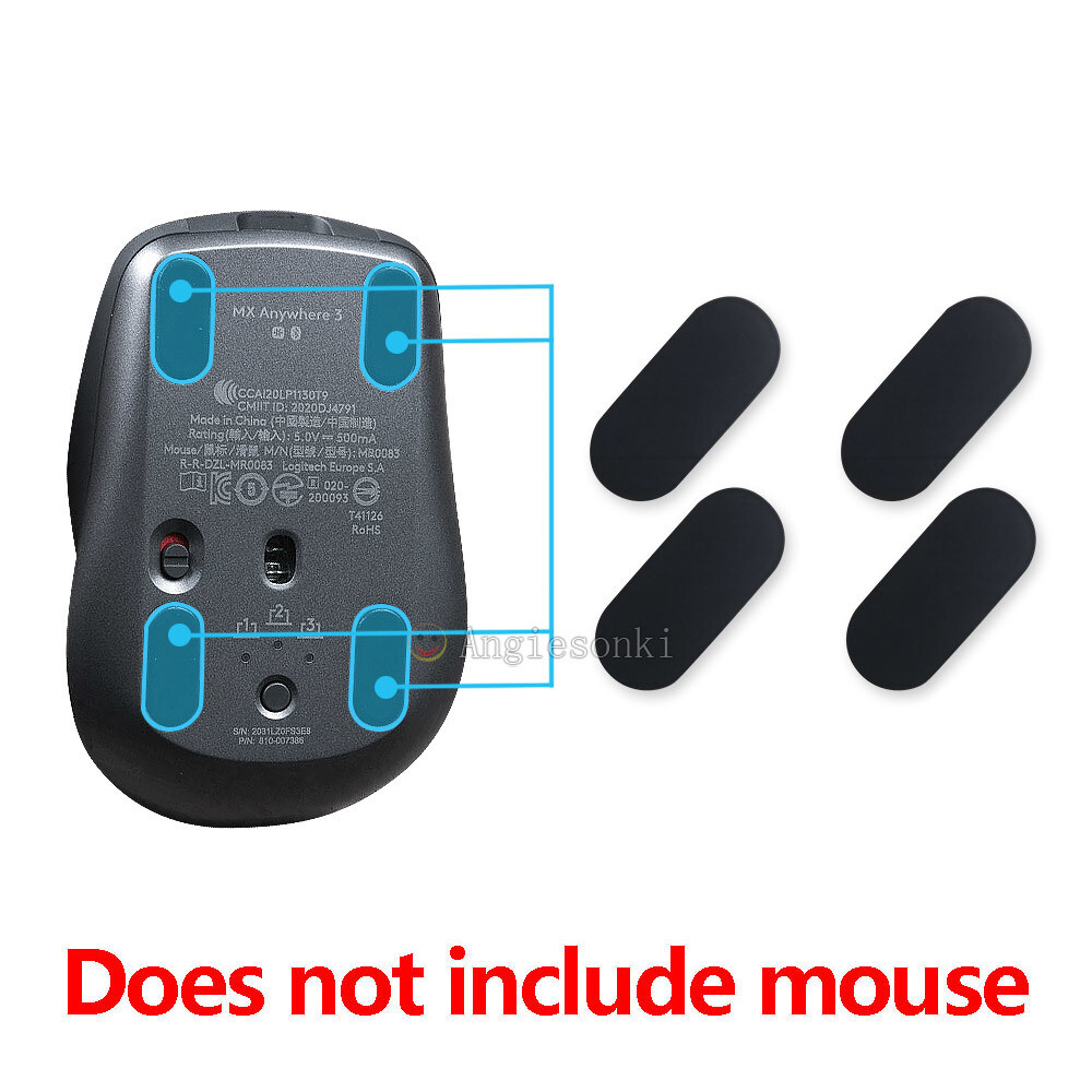 4 Sets Hotline Games Mouse Feet Skates for Logitech MX Anywhere3 Gaming Mouse