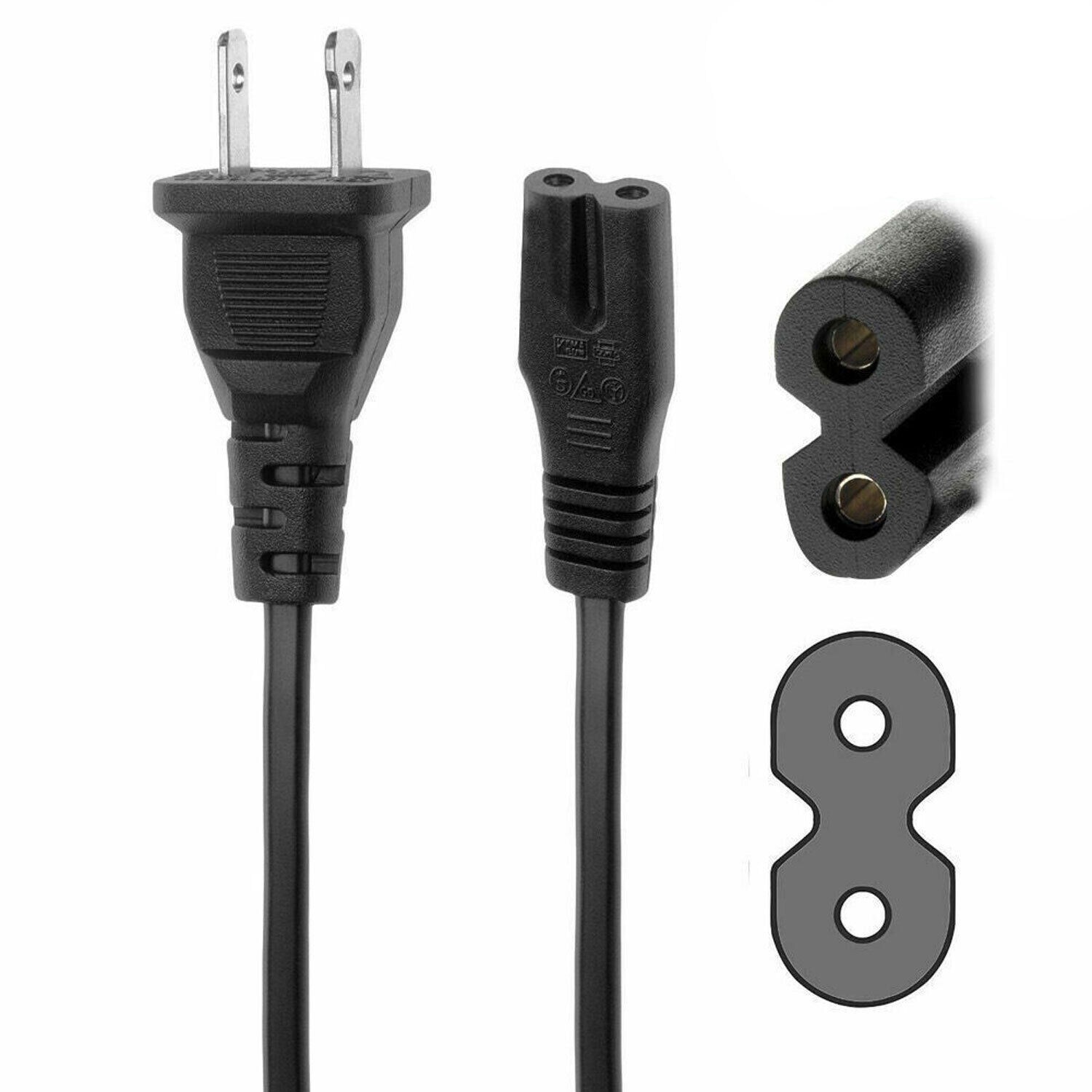 5FT AC Power Cord Cable For Amazon Fire Smart TV Omni 43 50 55 4-Series 4k Lead