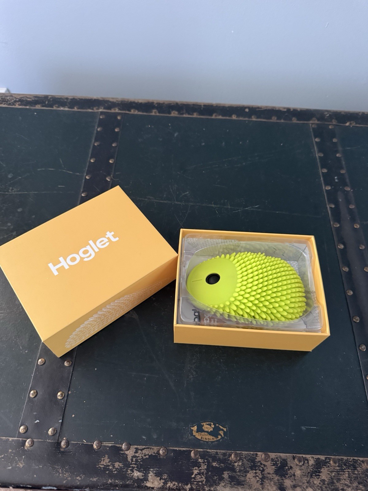 NEW HedgeHog Health Hoglet Wireless Optical Fidget Mouse Lime Green Tested Works