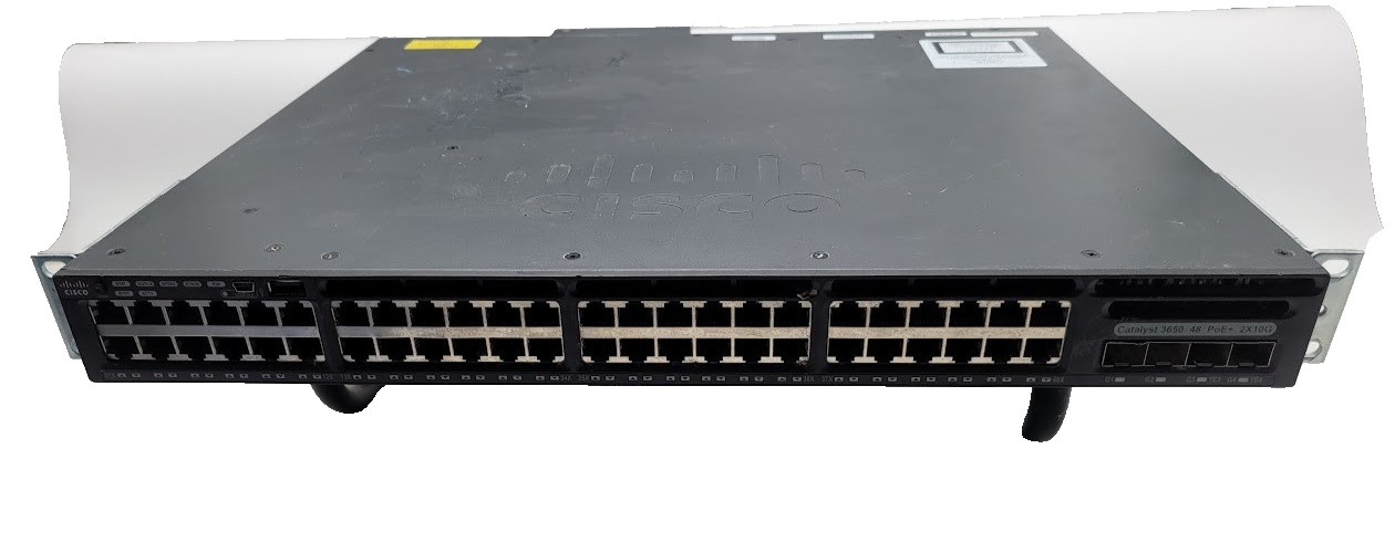 Cisco Catalyst WS-C3650-48PD 48-Port PoE+ Gigabit Ethernet Switch