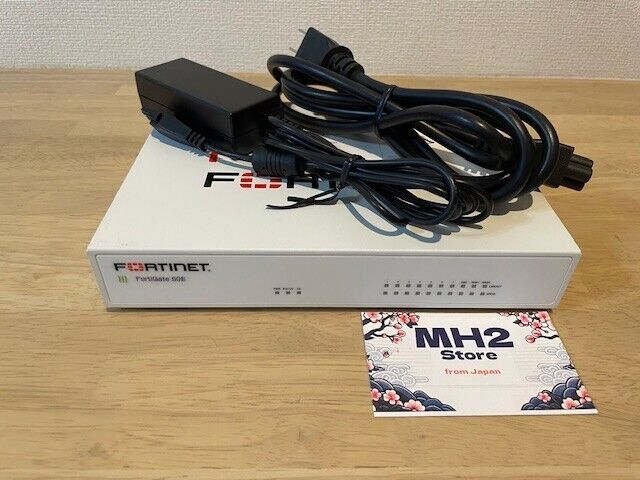Fortinet Fortigate-60E Network Security Firewall Initialized FG-60E w/Adapter