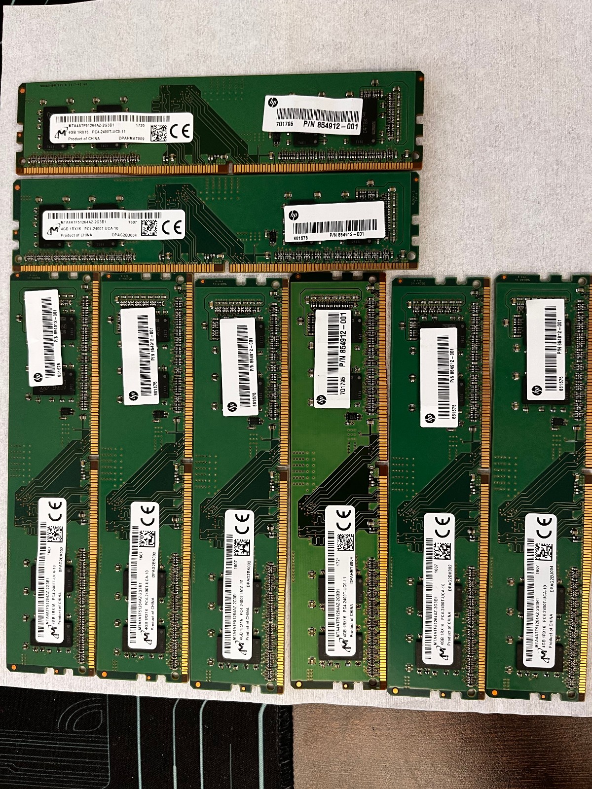 Micron 4GB Rx16 PC4-2400T-2G3B1 DDR4 UDIMM