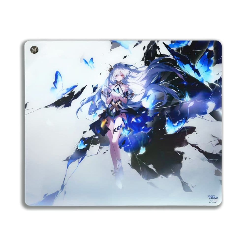 Uncle Panda Butterfly Ruin Glass Mousepad Unopened