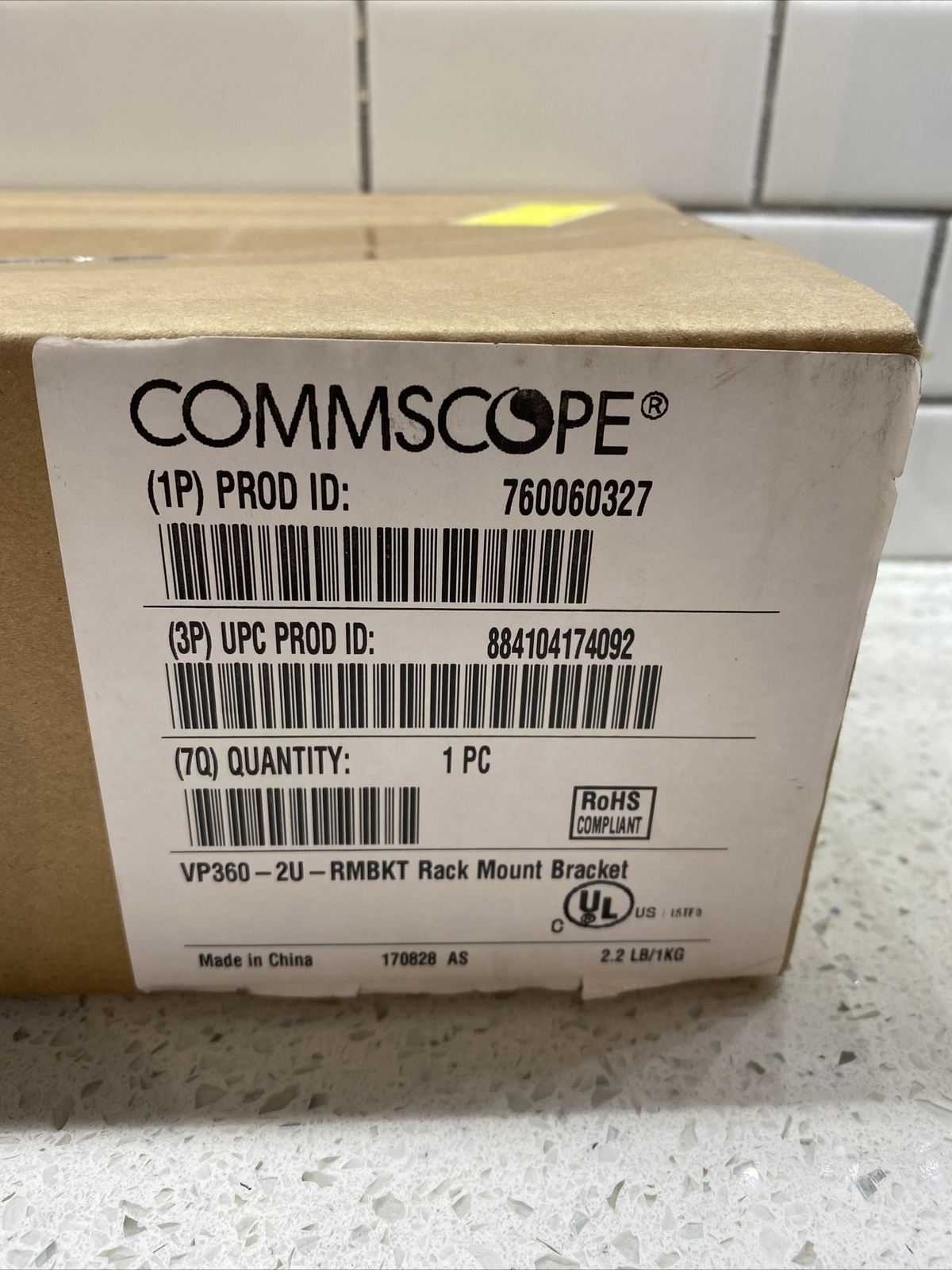 Commscope VisiPatch 360 19 In. Rack Mounting Bracket, 760060327, VP360-2U-RMBKT
