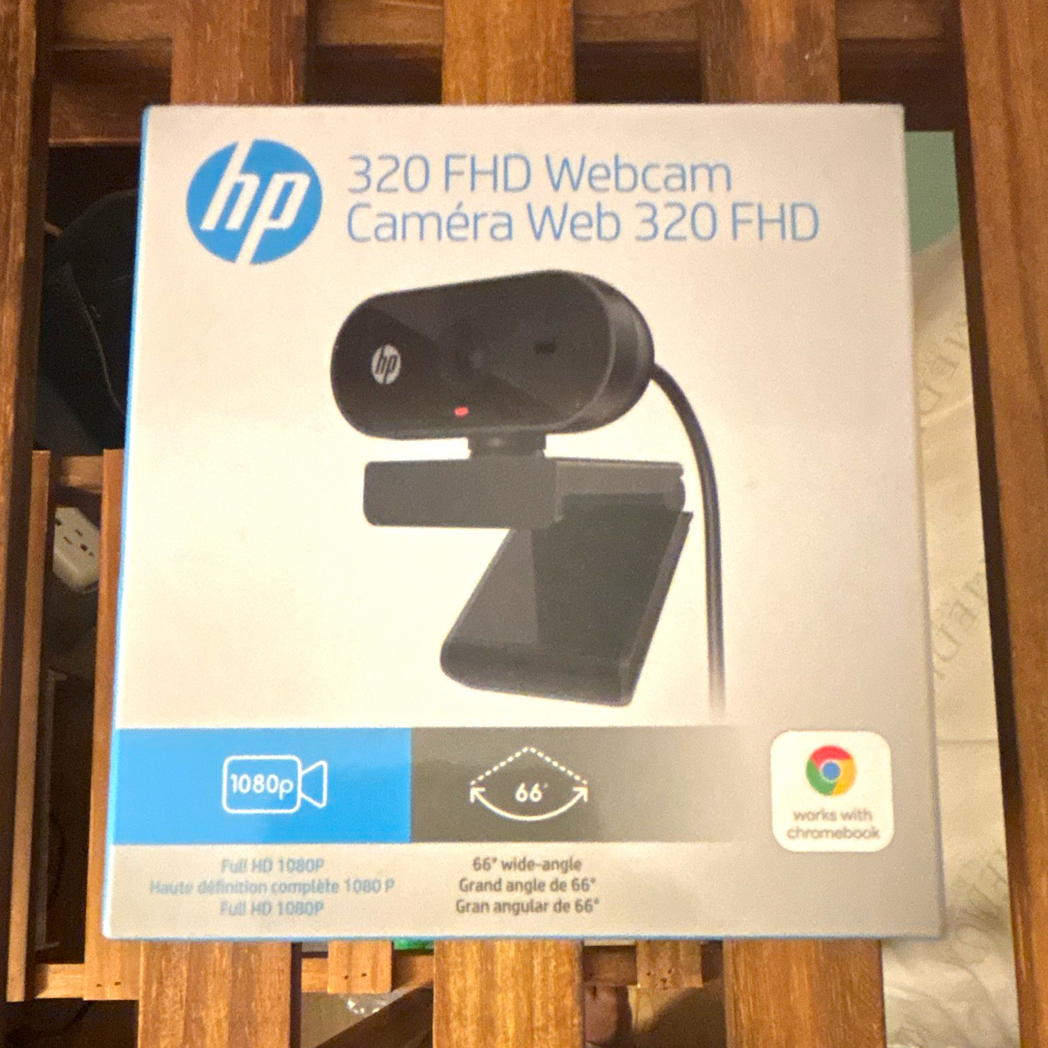 HP 320 FHD Webcam 1080p USB 2.0 Built-In Mic 30 fps - works with Chromebook