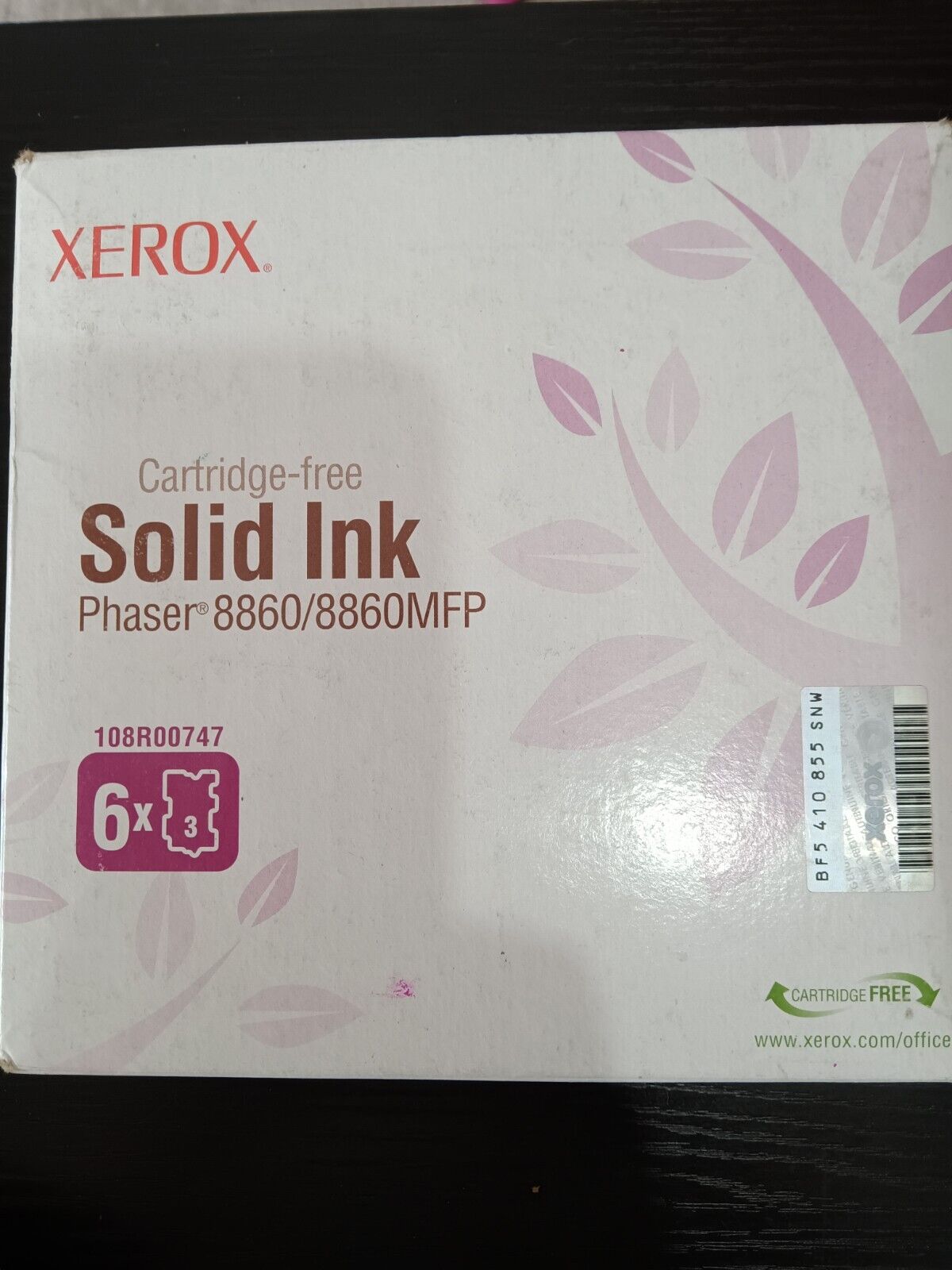 Genuine Xerox Phaser 8860 8860MFP Magenta Cartridge Free Solid Ink 108R00747