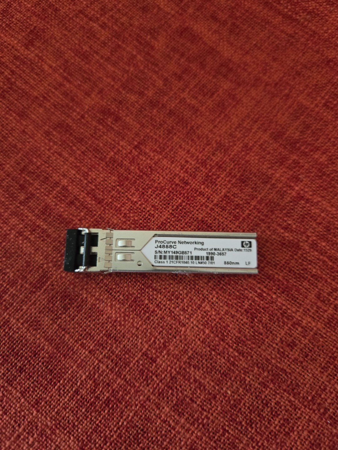 Genuine HP J4858C ProCurve Gigabit-SX-LC Mini-GBIC Transceiver - Silver