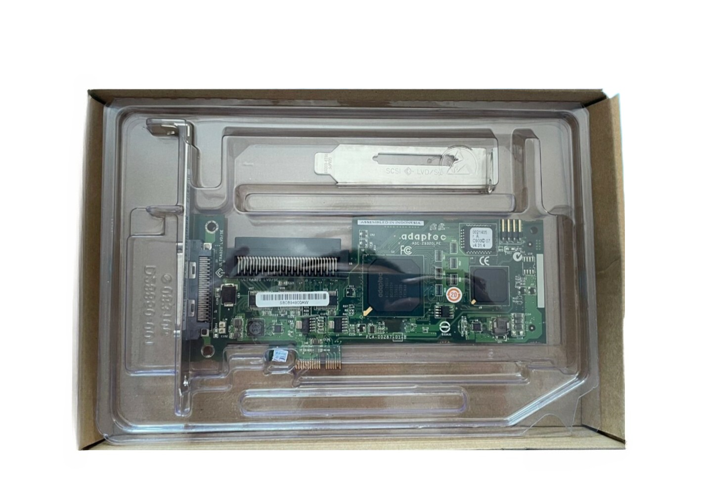 Adaptec ASC-29320LPE PCIe x1 Ultra320 SCSI Controller Card HBA